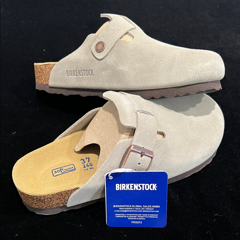 Birkenstock Beige Suede Sandals